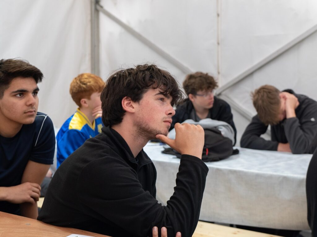 students in class